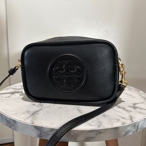 Tory Burch Perry Bombe Mini Black Bag